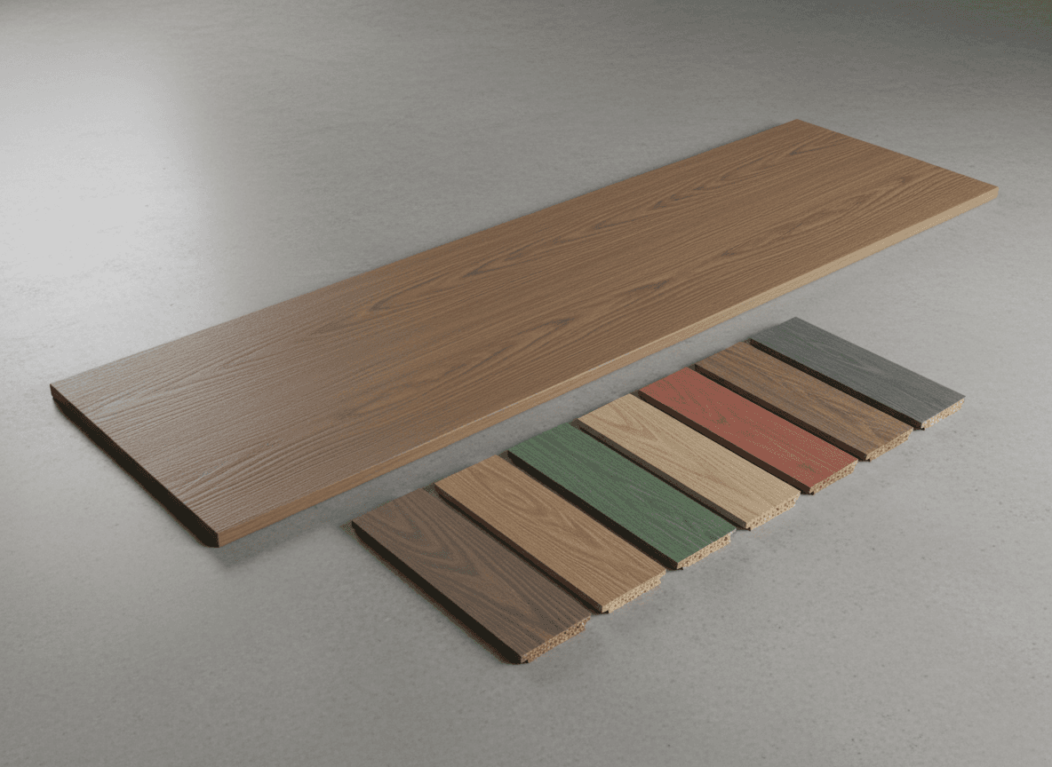 Composite decking material