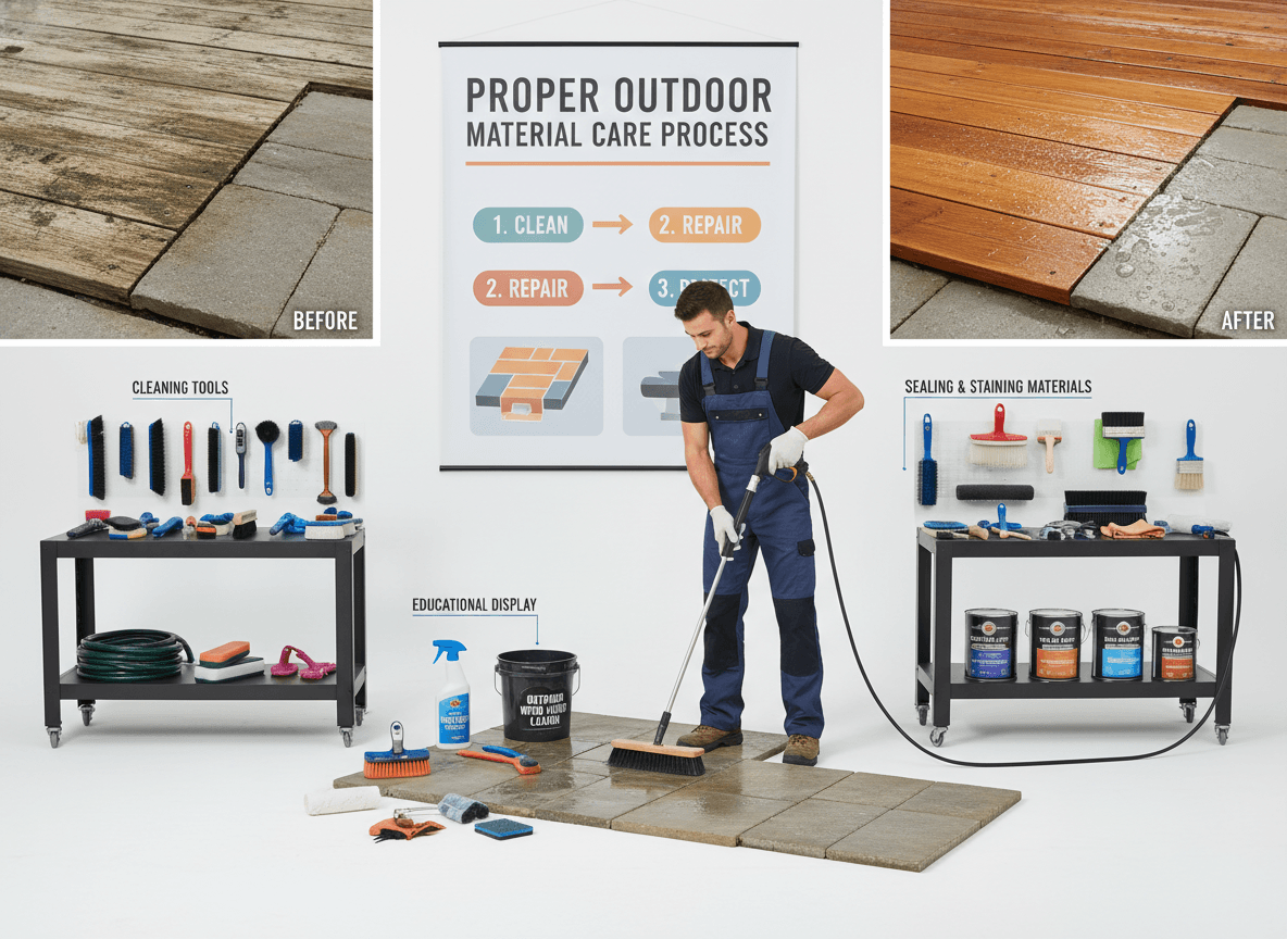 Maintenance tools and cleaning products