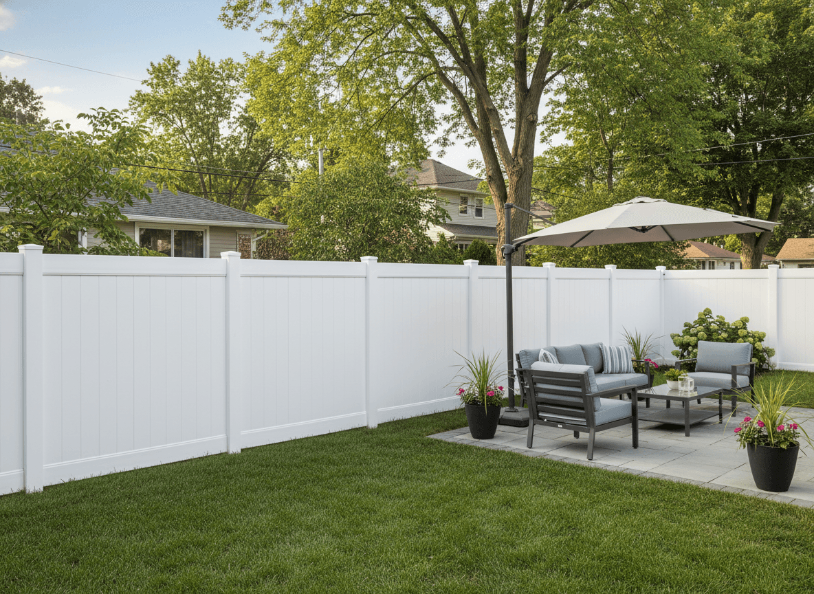 Privacy fence example