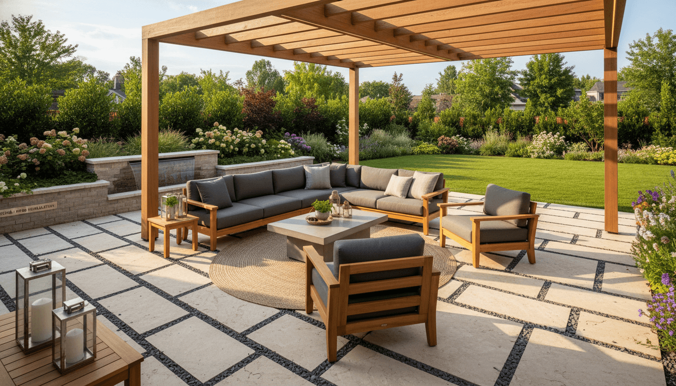 Beautiful custom patio installation