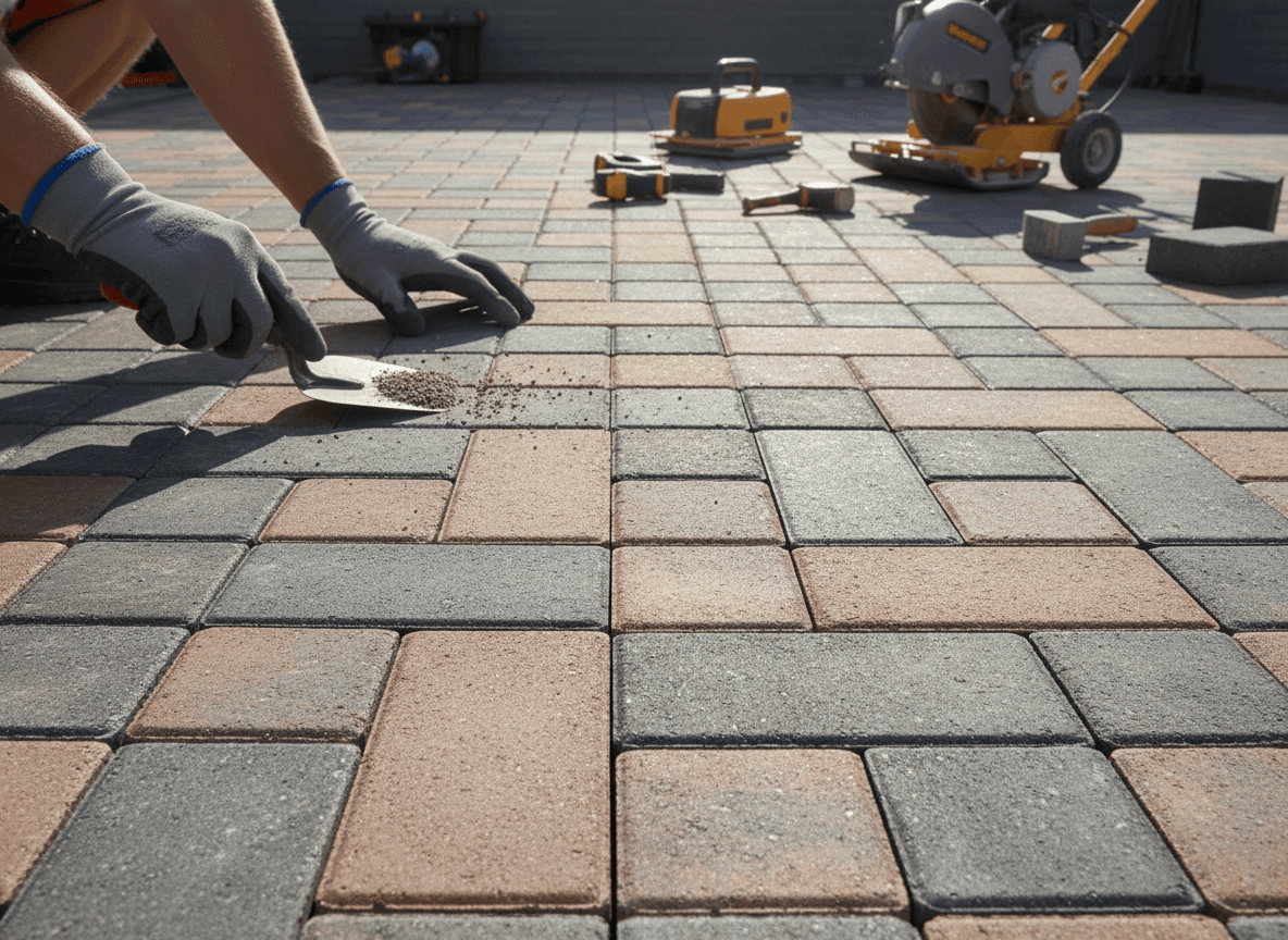 Paver patio example