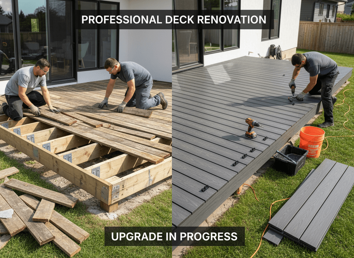 Deck renovation example